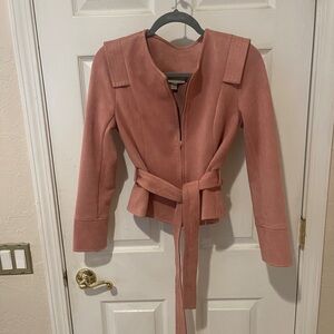Elegant Women's Mauve Belted Blazer
